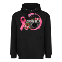 Black floral cancer ribbon vintage camera Heavyweight Hoodie - FaDigitalArtStudio