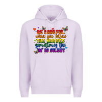 Lilac be careful when you follow the masses sometimes th Premium Hoodie - MaliasSmallBusiness