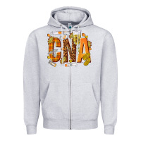 Heather Grey fall cna Zipper Hoodie - texasbilliewilder