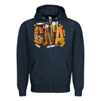 Navy fall cna Zipper Hoodie - texasbilliewilder