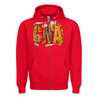 Red fall cna Zipper Hoodie - texasbilliewilder