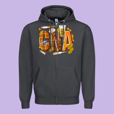 Fall Cna Zipper Hoodie Designed By Texasbilliewilder