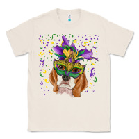 Natural mardi gras  mask beagle Classic Tee - RanaPortraitStore