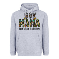 Heather Grey Boy Mama From Son Up To Son Down Heavyweight Hoodie - CowhideDigitalArt