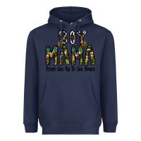 Navy Boy Mama From Son Up To Son Down Heavyweight Hoodie - CowhideDigitalArt
