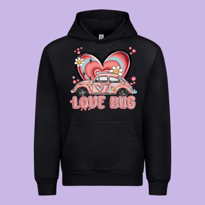 Love Bug Urban Hoodie Designed By Maliassmallbusiness