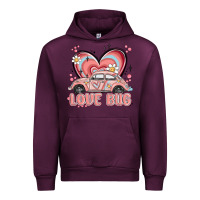 Mauve Wine love bug Urban Hoodie - MaliasSmallBusiness