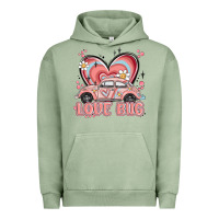 Pigment Oil Green love bug Urban Hoodie - MaliasSmallBusiness