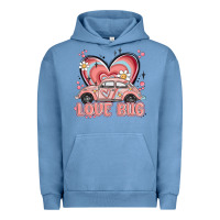 Pigment Pebble Blue love bug Urban Hoodie - MaliasSmallBusiness