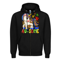 Black au some unicorn Zipper Hoodie - Zillion Design Studio