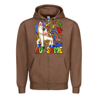 Chestnut au some unicorn Zipper Hoodie - Zillion Design Studio
