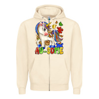 Sandshell au some unicorn Zipper Hoodie - Zillion Design Studio