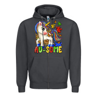 Smoke au some unicorn Zipper Hoodie - Zillion Design Studio
