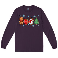 Plum christmas gingerbread cookies Long Sleeve Tee - Zillion Design Studio