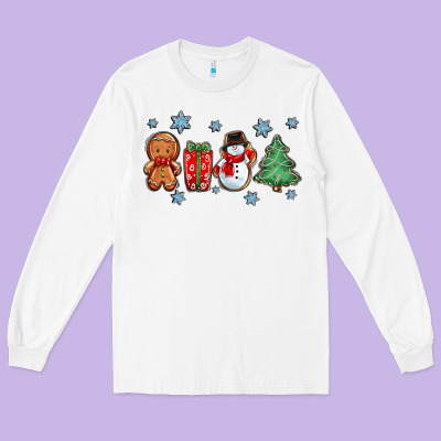 Long Sleeve Tee christmas gingerbread cookies
