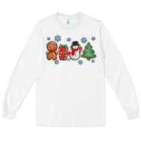 White christmas gingerbread cookies Long Sleeve Tee - Zillion Design Studio