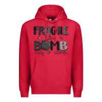 Cardinal fragile like a bomb ready to explode Premium Hoodie - MaliasSmallBusiness