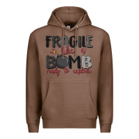 Chestnut fragile like a bomb ready to explode Premium Hoodie - MaliasSmallBusiness