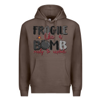 Coffee fragile like a bomb ready to explode Premium Hoodie - MaliasSmallBusiness