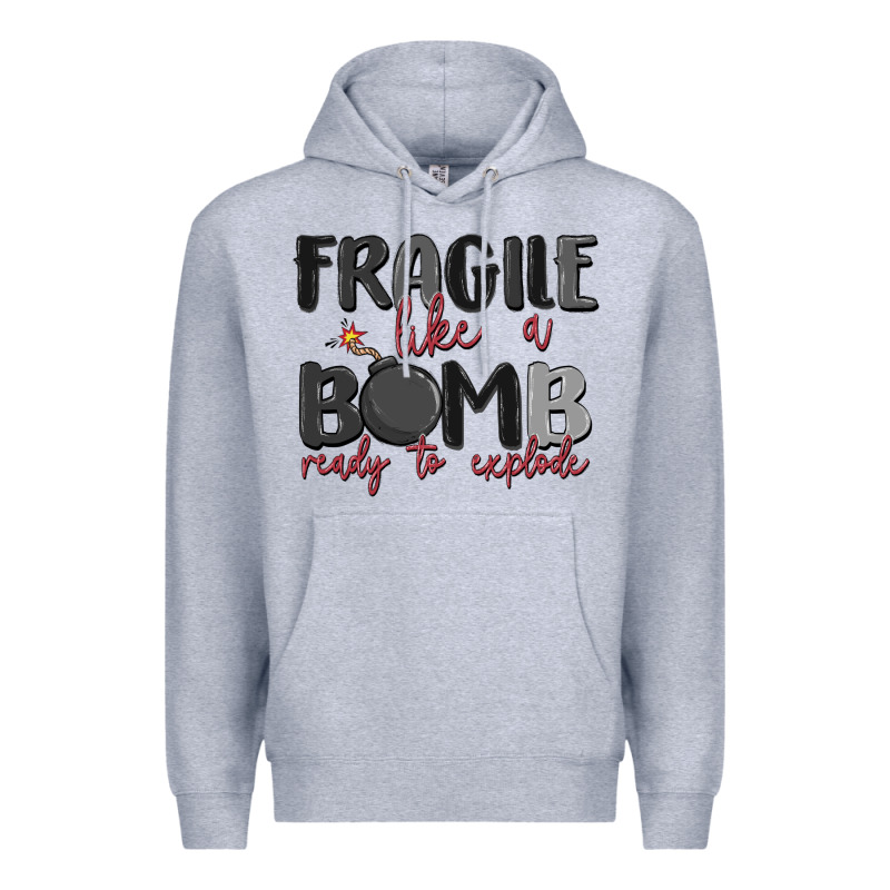 Fragile Like A Bomb Ready To Explode Premium Hoodie by MaliasSmallBusiness | Teevron