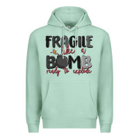 Seafoam fragile like a bomb ready to explode Premium Hoodie - MaliasSmallBusiness