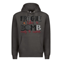 Smoke fragile like a bomb ready to explode Premium Hoodie - MaliasSmallBusiness