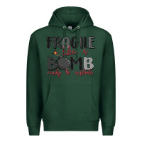 Sports Green fragile like a bomb ready to explode Premium Hoodie - MaliasSmallBusiness