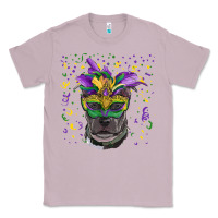 Lilac mardi gras  mask pitbull Classic Tee - RanaPortraitStore