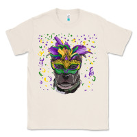 Natural mardi gras  mask pitbull Classic Tee - RanaPortraitStore