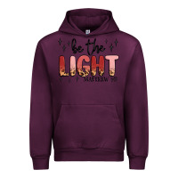 Mauve Wine be the light Urban Hoodie - MaliasSmallBusiness