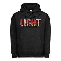 Pigment Black be the light Urban Hoodie - MaliasSmallBusiness