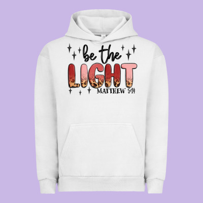 Be The Light Urban Hoodie Designed By Maliassmallbusiness