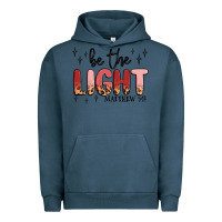 Pigment Midnight Navy be the light Urban Hoodie - MaliasSmallBusiness