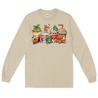 Mushroom christmas gingerbread coffee cups Long Sleeve Tee - Zillion Design Studio