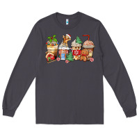Smoke christmas gingerbread coffee cups Long Sleeve Tee - Zillion Design Studio