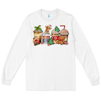 White christmas gingerbread coffee cups Long Sleeve Tee - Zillion Design Studio