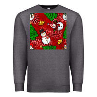 Charcoal Heather christmas snowman and trees seamless pattern Premium Sweatshirt - BundleAndBundleShop
