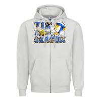 Dove Grey tis' the season volleyball Zipper Hoodie - Zillion Design Studio