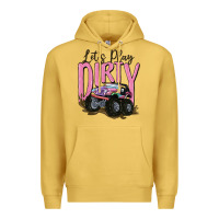 Antique Gold let's play dirty Premium Hoodie - MaliasSmallBusiness