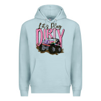 Blue Mist let's play dirty Premium Hoodie - MaliasSmallBusiness