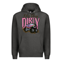 Charcoal Heather let's play dirty Premium Hoodie - MaliasSmallBusiness