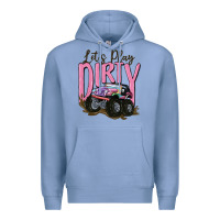 Colony Blue let's play dirty Premium Hoodie - MaliasSmallBusiness