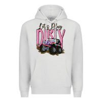 Dove Grey let's play dirty Premium Hoodie - MaliasSmallBusiness