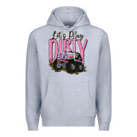Heather Grey let's play dirty Premium Hoodie - MaliasSmallBusiness