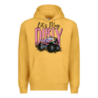 Mustard let's play dirty Premium Hoodie - MaliasSmallBusiness