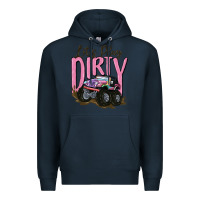 Navy let's play dirty Premium Hoodie - MaliasSmallBusiness