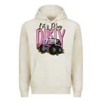 Oatmeal Heather let's play dirty Premium Hoodie - MaliasSmallBusiness