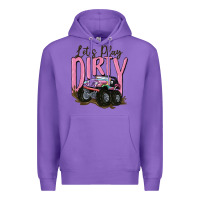 Purple let's play dirty Premium Hoodie - MaliasSmallBusiness