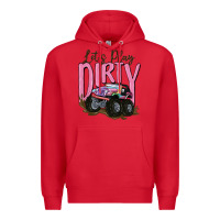 Red let's play dirty Premium Hoodie - MaliasSmallBusiness