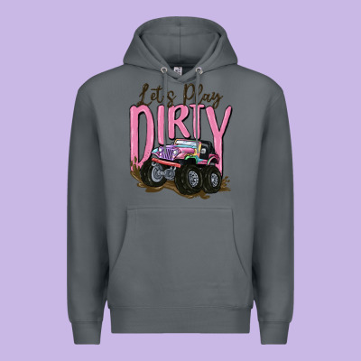 Let's Play Dirty Premium Hoodie Designed By Maliassmallbusiness